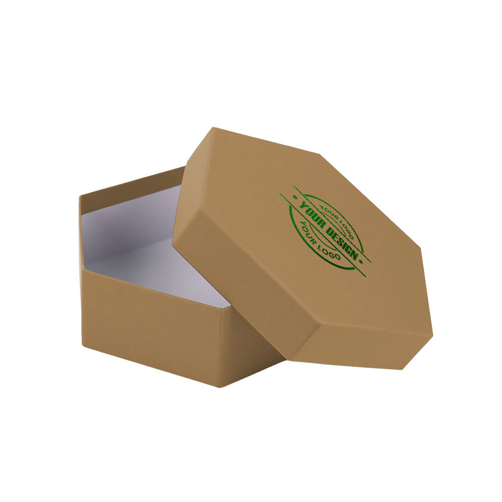 Scatola esagonale avana