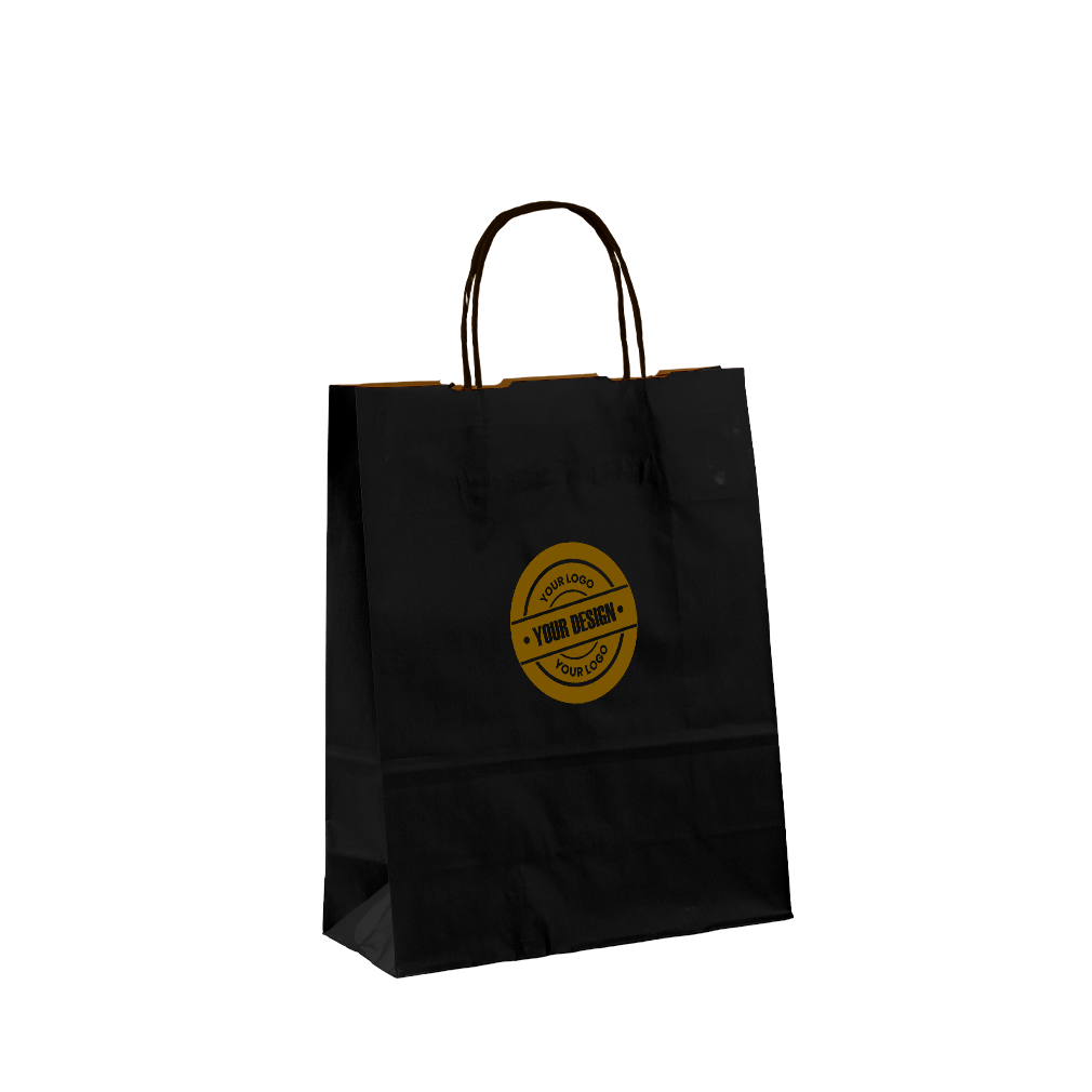 Borse in carta personalizzate-shoppers colore nero