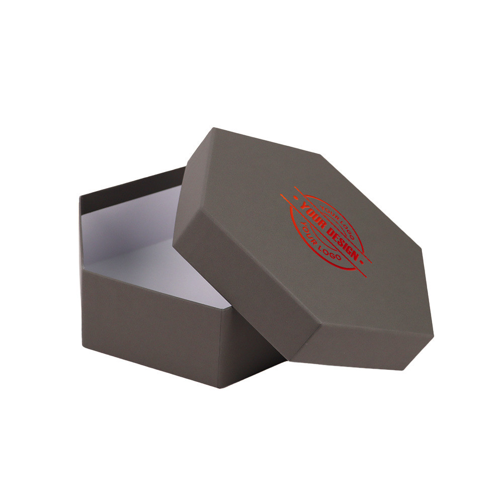 Scatola esagonale grigio