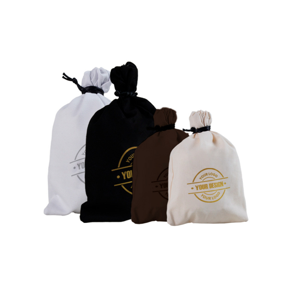 Sacchettini in cotone con disegno a stampa monocolore