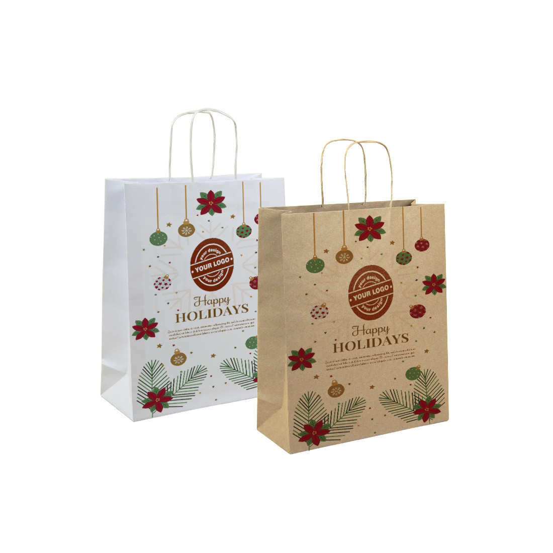 Borse in carta  personalizzate - shoppers con disegno a stampa digitale