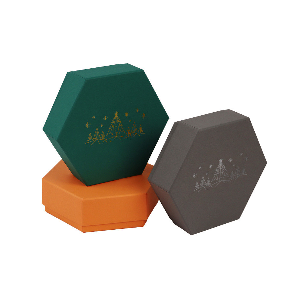 Scatola esagonale a stampa a caldo