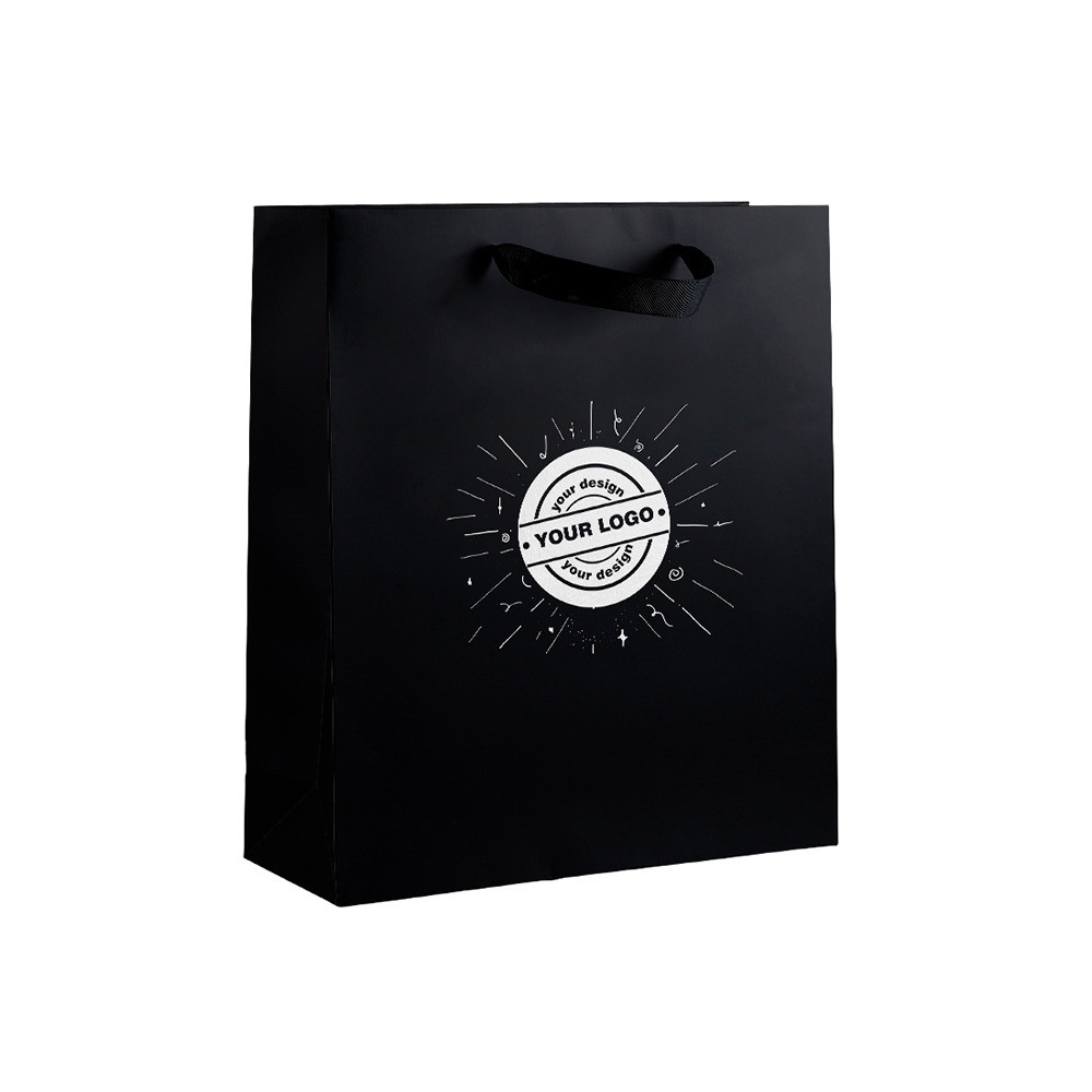 Borse shopper lusso con maniglie a cordoncino con disegno a stampa monocolore