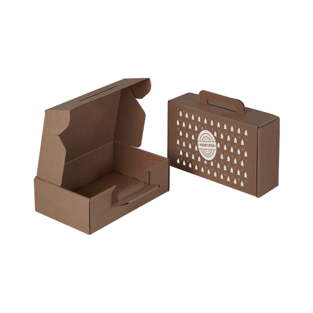 Scatole e-commerce con manico - 1 colore di stampa