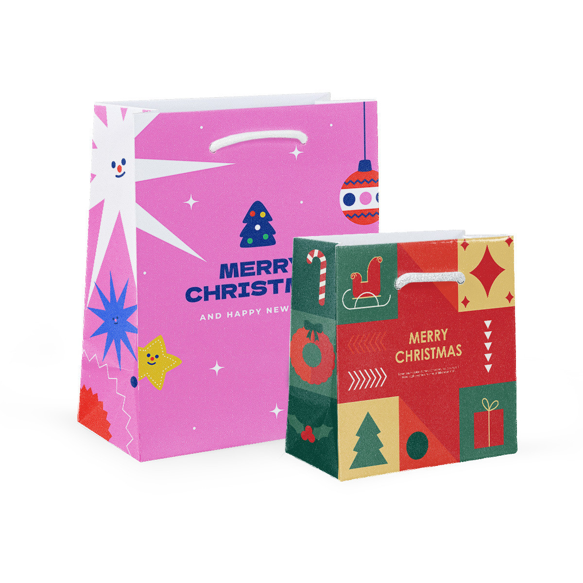 Borse shopper plastificate con disegno a stampa digitale